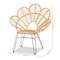 Baxton Studio Garan Modern Bohemian Natural Brown Rattan and Black Metal Accent Chair 211-12745-ZORO - alternate 2